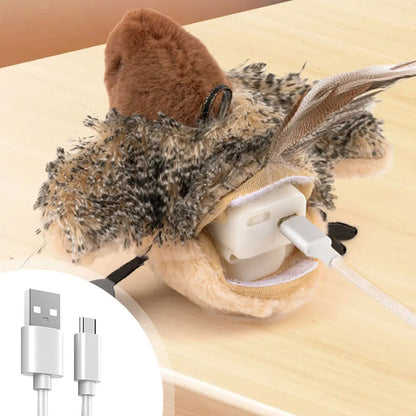 Cat toys touch sense sound teasing cat sticks plush simulation birds pet supplies grind teeth self pleasure relieve boredom