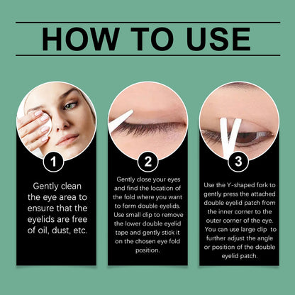 Double Eyelid Tape Set Eye Makeup Skin Tone Self-Adhesive Firm Natural Comfort Mild Breathable