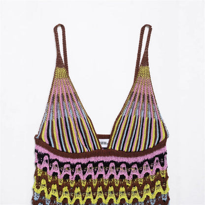 Sexy Backless Knitted DressStyle Fashion Women's Dress