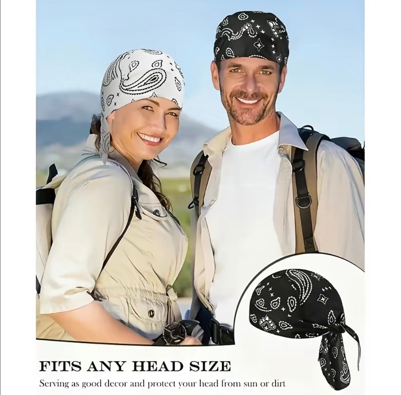 CoolShield Pirate Head Wrap Cap