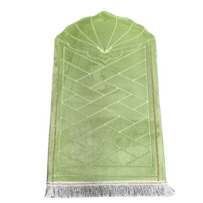 Shell shaped solid color carpet irregular flannel sponge thickened short flannel embossed portable floor mat