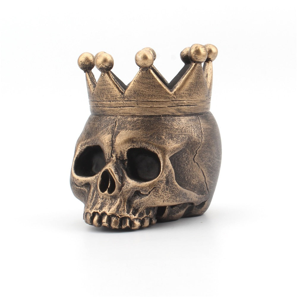 New resin crown skull candlestick candle base