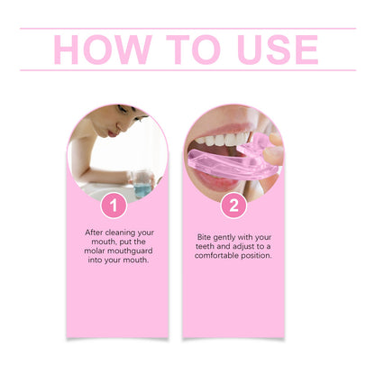 Pink Night Molar Mouth Guard Prevents Sleep Snoring Bite Molar Mouth Guard Protects Teeth