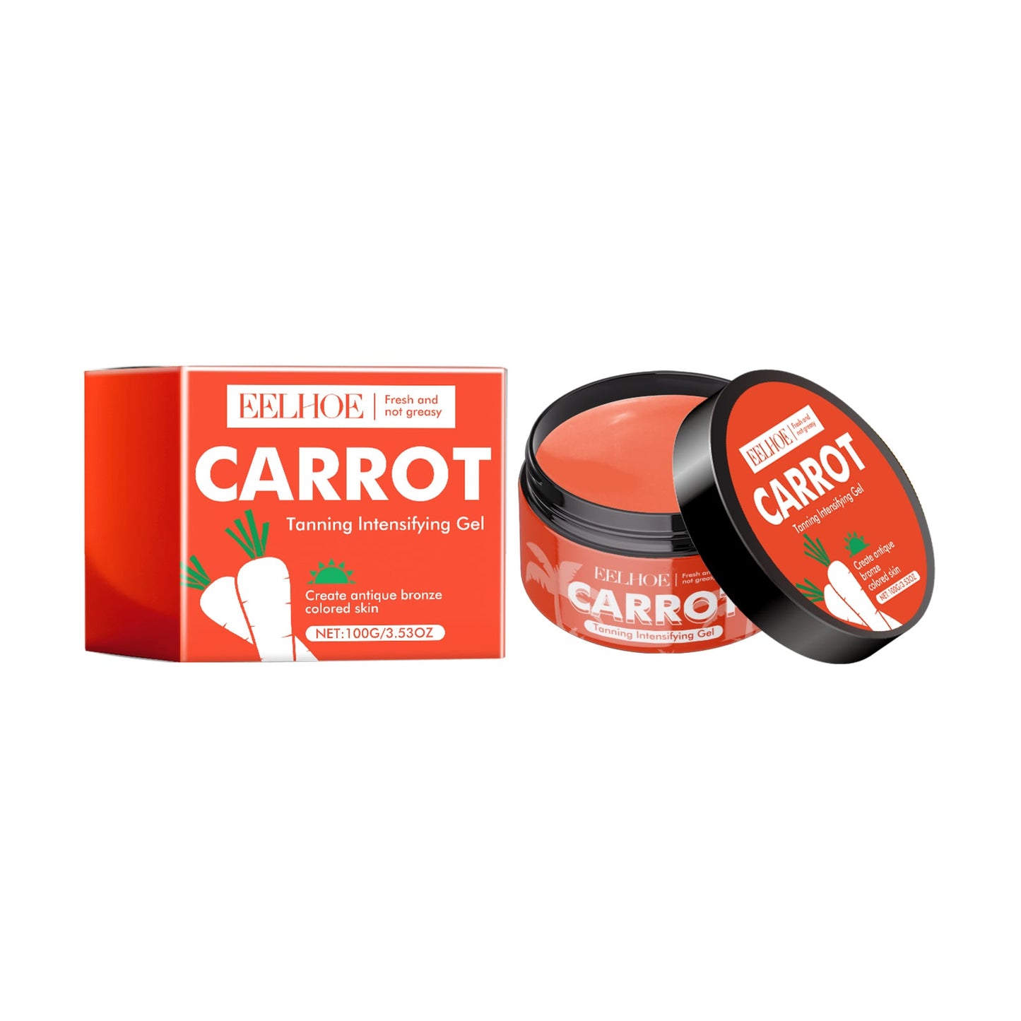 Carrot Black Gel Equalizes Skin Tone And Creates A Healthy Cream For Wheat Skin