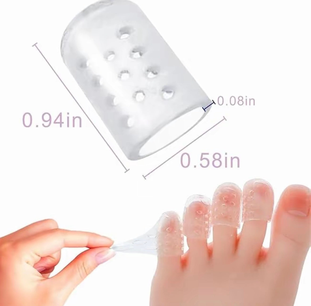 Silicone Gel Toe Caps
