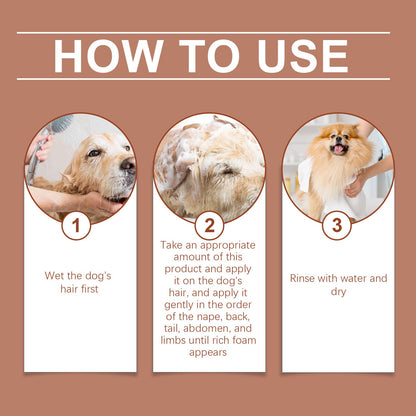 Shampoo For Dogs Gentle Cleansing Shampoo For Dog Hair Moist, Smooth And Tangle-Free