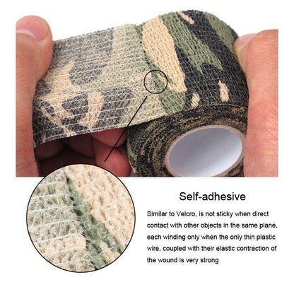 5CM X 4.5M Self-adhesive Non-woven Camouflage Stealth Tape