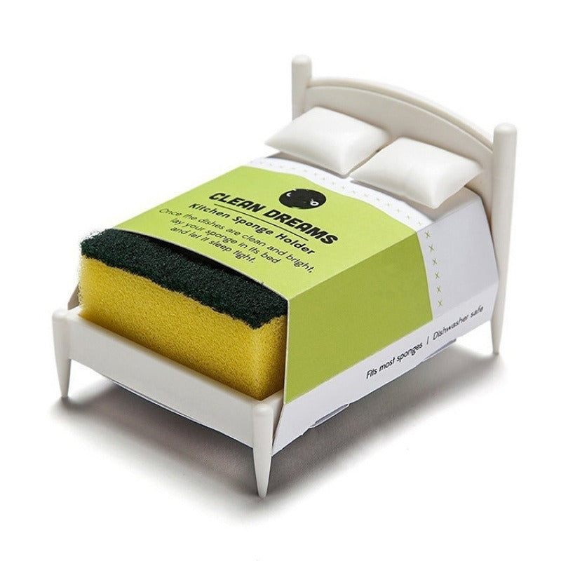 Creative cleaning cloth sponge storage small bed design cleaning cloth storage rack kitchen drainage storage rack