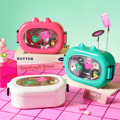 Dopamine can be heated by microwave 304 stainless steel insulation and fresh-keeping compartment lunch box lunch box