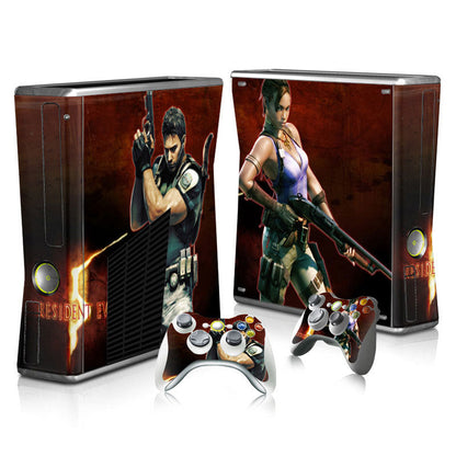 Xbox 360 Slim Full Body Color Membrane Stickers with Scratch-Resistant Protection