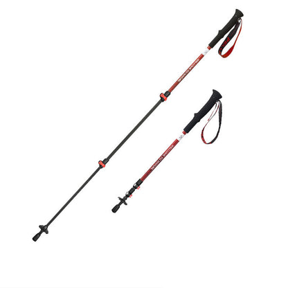 Climbing cane Outdoor telescopic cane Carbon fiber anti slip climbing and hiking folding cane