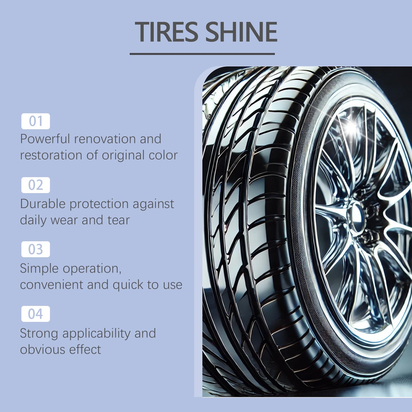 Automobile Tire Retreading Spray Tire Protection Oil Glaze Waterproof Antifouling Lasting Retreading Spray