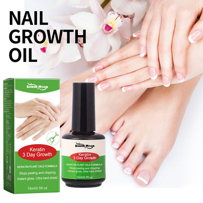 Keratin Nail Growth Oil, Gray Nail Repair Softens Nails, Remove Thickens Nails, Brightens And Nourishes Nails Liquid