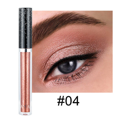 HANDAIYAN 12 Color Single Diamond Liquid Eye Shadow Psychedelic Pearly Shiny Eye Shadow Lying Silkworm Tear Makeup Eye Shadow Liquid