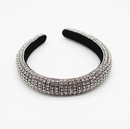 Baroque Full Crystal Hair Bands For Women Lady Luxury Shiny Padded Diamond Headband Hair Hoop Fashion Hair Accessories