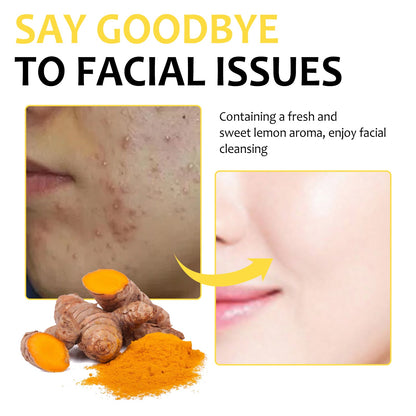 Turmeric Cleansing Pad Deeply Cleanses Skin, Removes Dirt, Controls Oil And Softens Exfoliated And Tender Ski