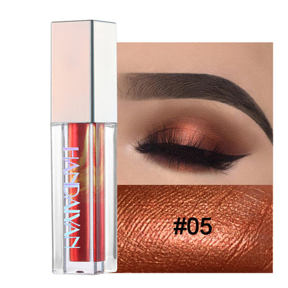 HANDAIYAN Eye Shadow Marble Liquid Eye Shadow Color Shine Diamond Chameleon Pearl Liquid Eye Shadow