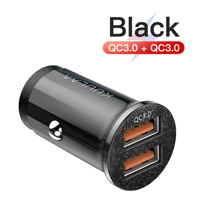 KUULAA Quick Charge 4.0 48W QC PD 3.0 Car Charger for Samsung S10 9 Fast Car Charging for Xiaomi iPhone Mobile Phone USB Charger