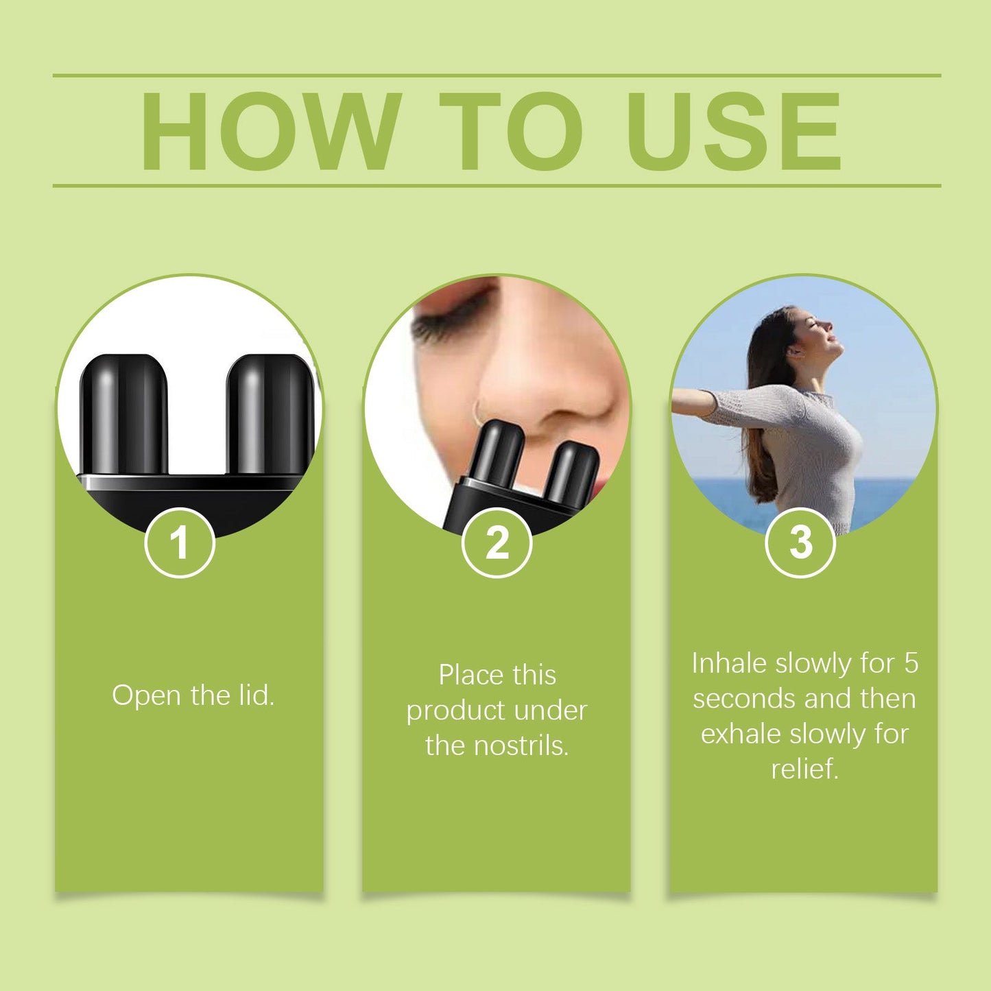 Body Care Nasal Inhaler Body Relief Discomfort Nasal Gentle Ingredients Nasal Inhaler Care
