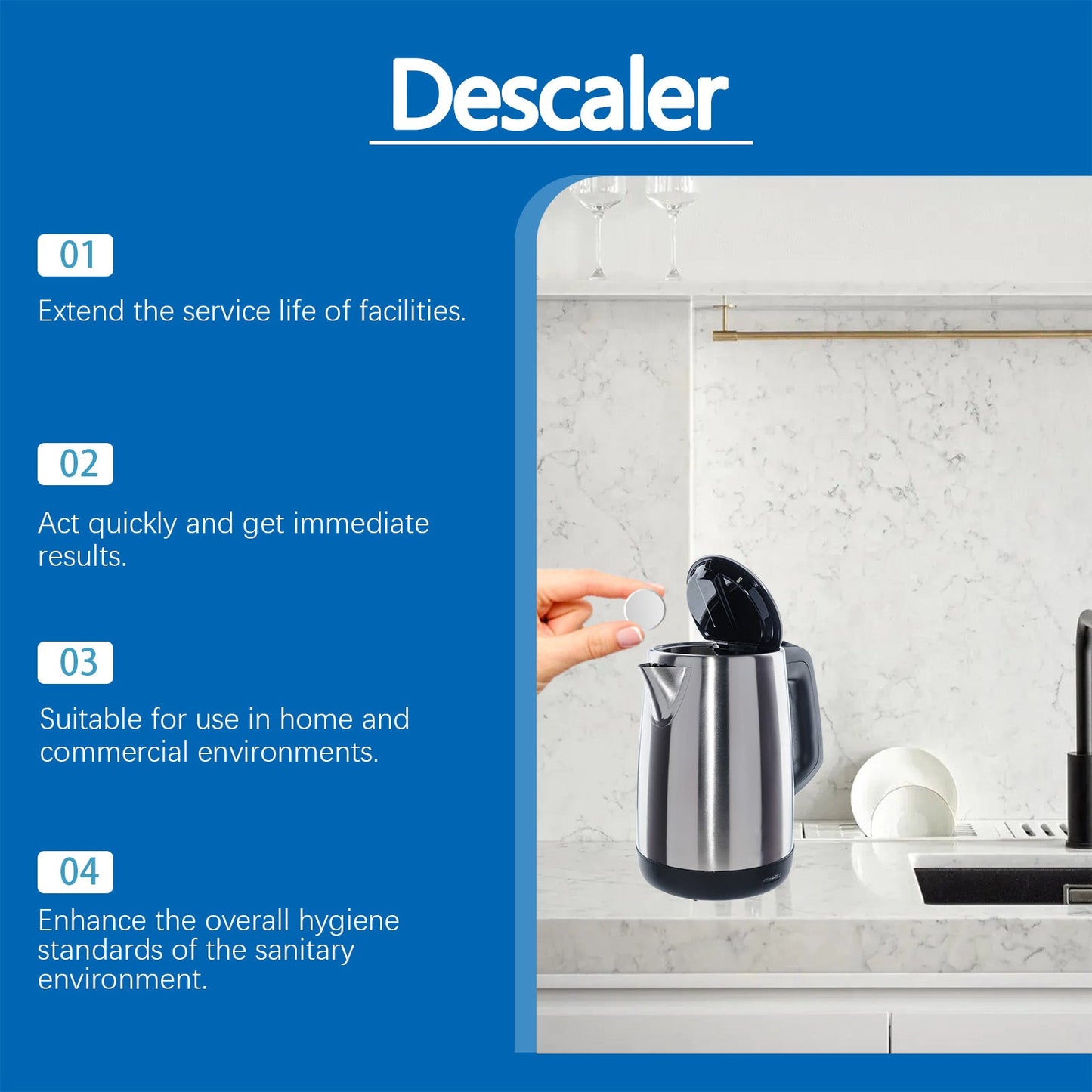 Descaling Cleaning Tablets Effectively Clean Stains Suitable For Continuous Use Of Home Environment Cleaning Tablets