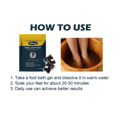 Soothing & Reviving Foot Soak, Slimming Body Sculpting Relieves Venous Joint Pain Body Care Foot Bath Gel
