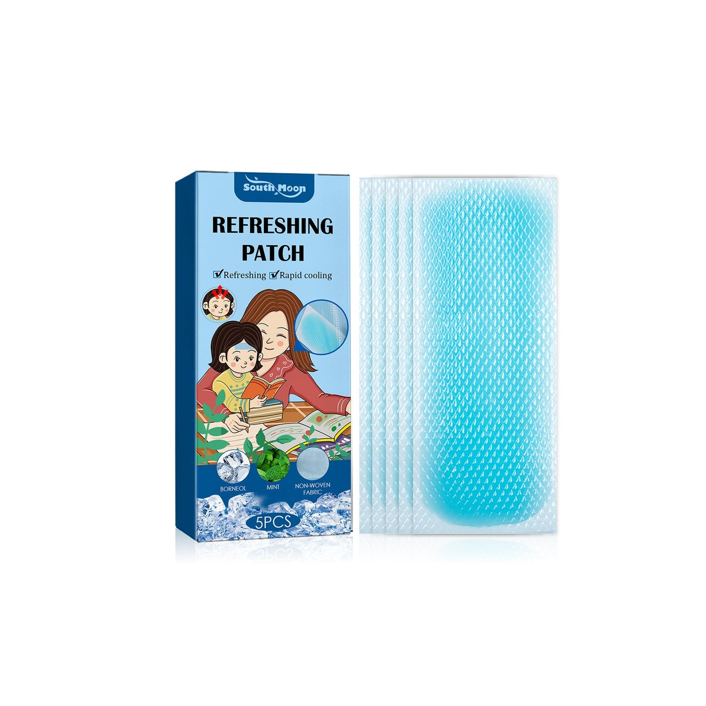Cool Down Patch Cool Up Hydrogel Cartoon Ice Patch Quick Cool Down Compress