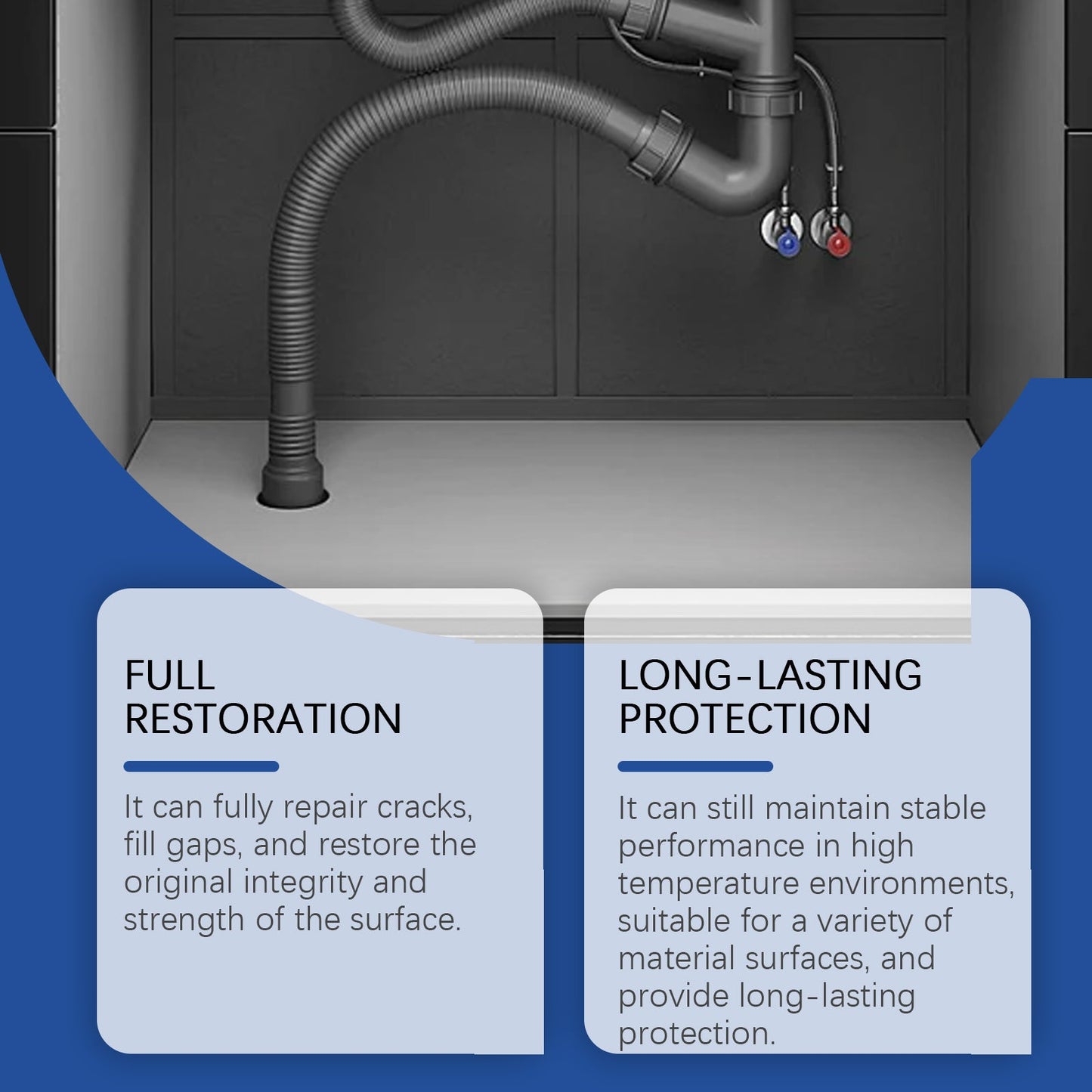 Plastic Steel Mud Iron Glue Leak Repair Waterproof Strong Repair Tile Multi-Functional Ab Adhesive Glue