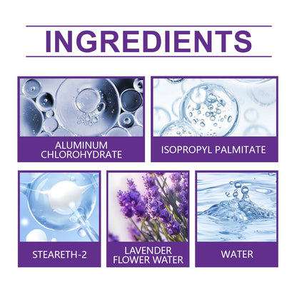 Lavender Deodorant For Summer Armpit Workouts, Sweat Odors Cleaning And Staying Portable Deodorant