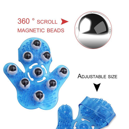 Roller Ball Body Massage Glove Anti-Cellulite Muscle Pain Relief Relax Massager