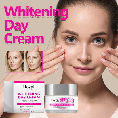 Whitening Day Cream, Lighten Facial Fine Lines And Spots Repair Firming Moisturizing Skin Whitening Cream