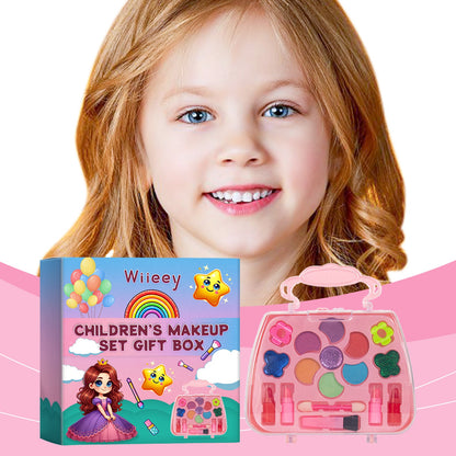 Kids Makeup Set Gift Box Kids Play Fun Girl Makeup Lipstick Eyeshadow Makeup