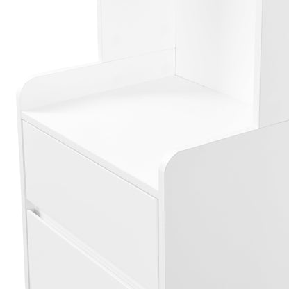 39.3'W70.8'H multifunctional corridor shoe cabinet with soft padded nail board and white clothes hanger with entrance hook