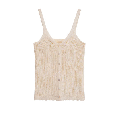 Spring New Style Round Neck Solid Color Loose Knit Sweater