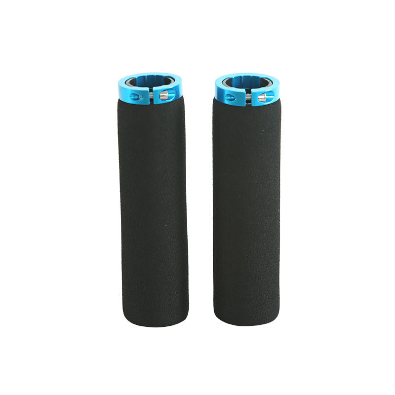 Bicycle Sponge Handle Cover Unilateral Bilateral Locking Mountain Bike Grip Non-Slip Sweat-Absorbing Foam Cotton Handle Gloves