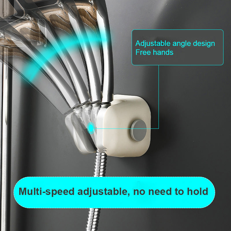Shower Bracket Free Punching Fixed Seat Universal Shaking Head Adjustable Lotus Pod Bathroom Nozzle Flower Drying Shower Base