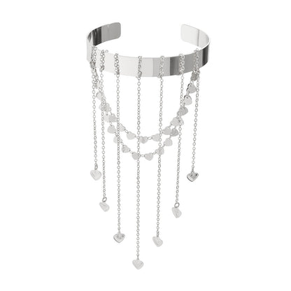 Western style beaded tassel arm chain jewelry Bohemian love arm bracelet for women