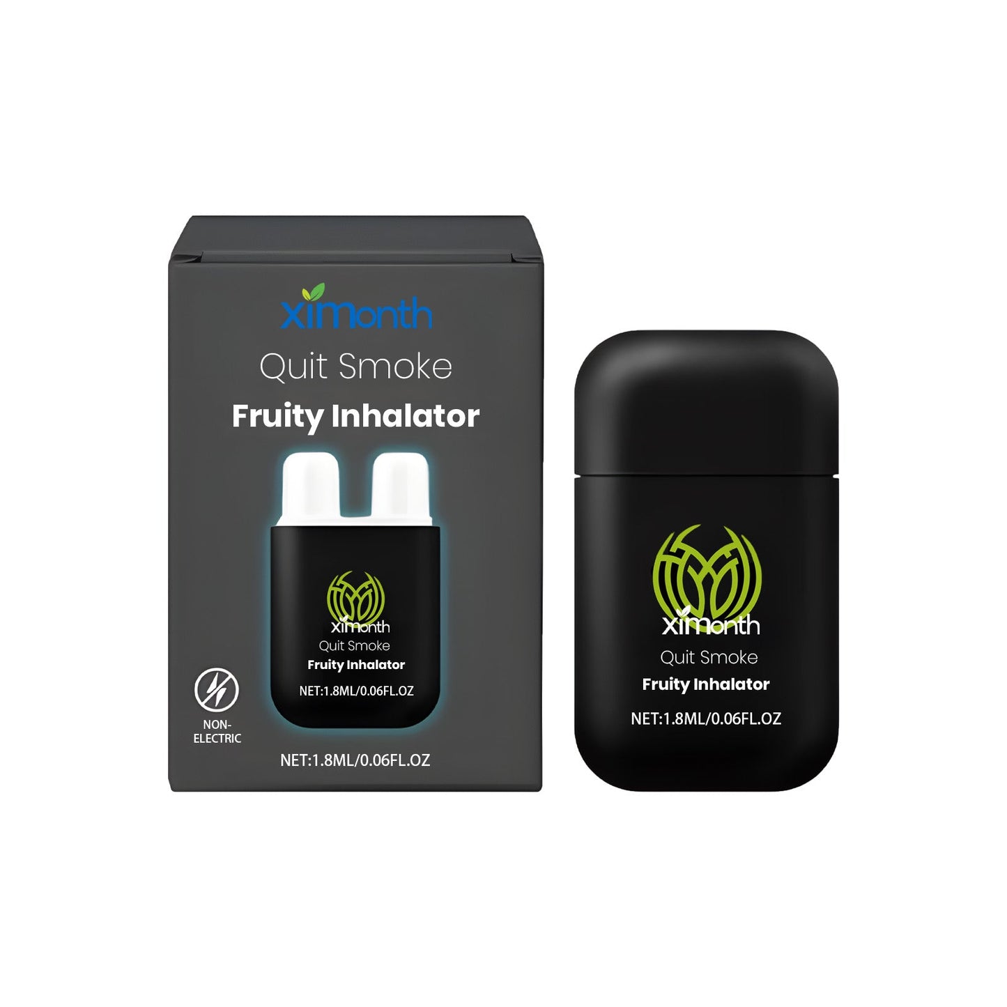 Smoking Cessation Suppressant Inhaler Vitality Energizing Essential Oil Inhaler Cooling Oil Double Hole Inhaler Aids Smoking Cessation Portable Smoking Control Care Inhaler