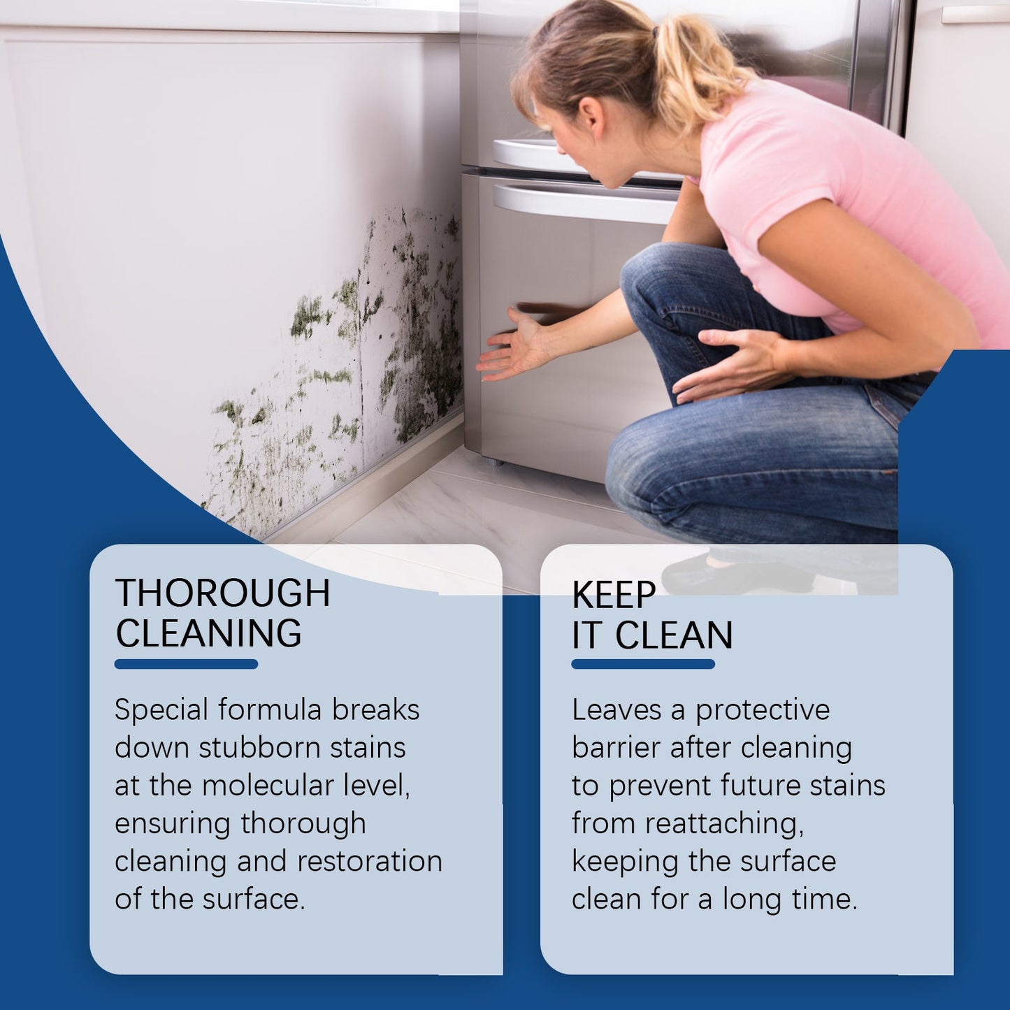 Anti-Mildew Foam Cleaning Spray Room Wall Odor Moisture Mildew Multi-Effect Anti-Mildew Cleaner