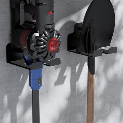 Rustproof Wall - mounted Hanger Rack: Heavy - duty, perfect for storing garden trimmers and other tools.