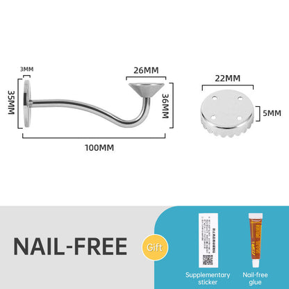 Stainless Steel Magnetic Soap Holder No Trace Paste Soap Holder in Toilet Soap Box Drain Rack Bathroom Shelf