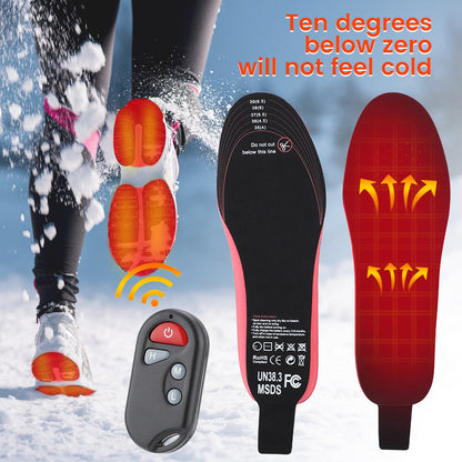 Rechargeable Electric Heating Heating Insole Three-Speed Intelligent Wireless Remote Control Warm Insole