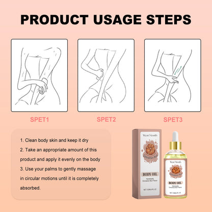 Body Oil Handmade Cinnamon Bun Flavor