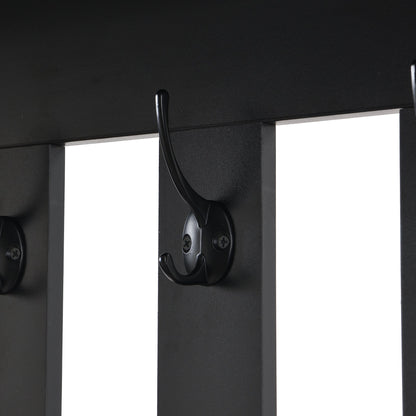 39.3'W70.8'H multifunctional corridor shoe cabinet with soft padded nail board and black hanger with entrance hook