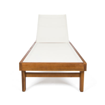 SUMMERLAND CHAISE LOUNGE - WHITE MESH