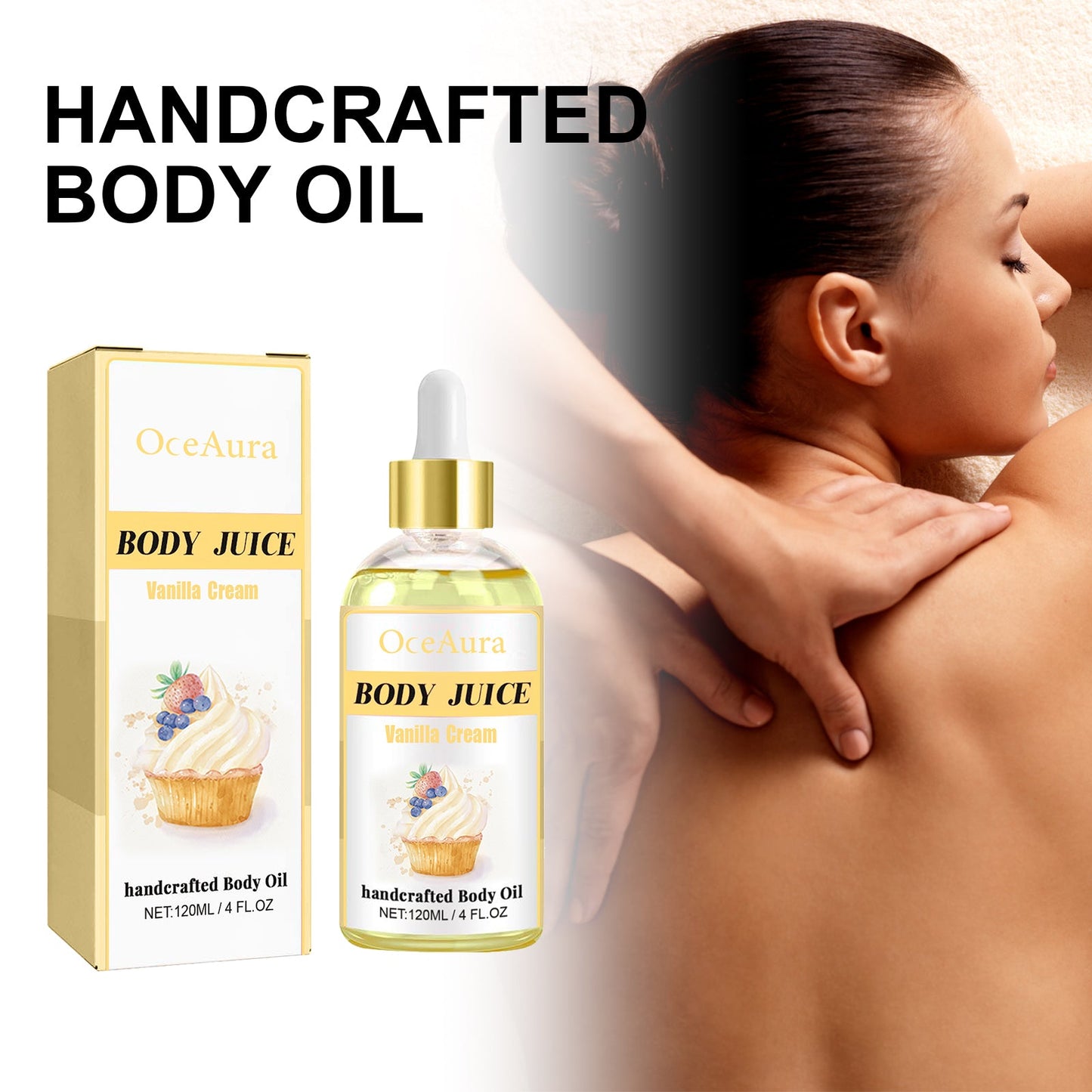 Handcrafted Body Oil, Slimming Massage Moisturizing And Firming Skin Body Care Essential Oil