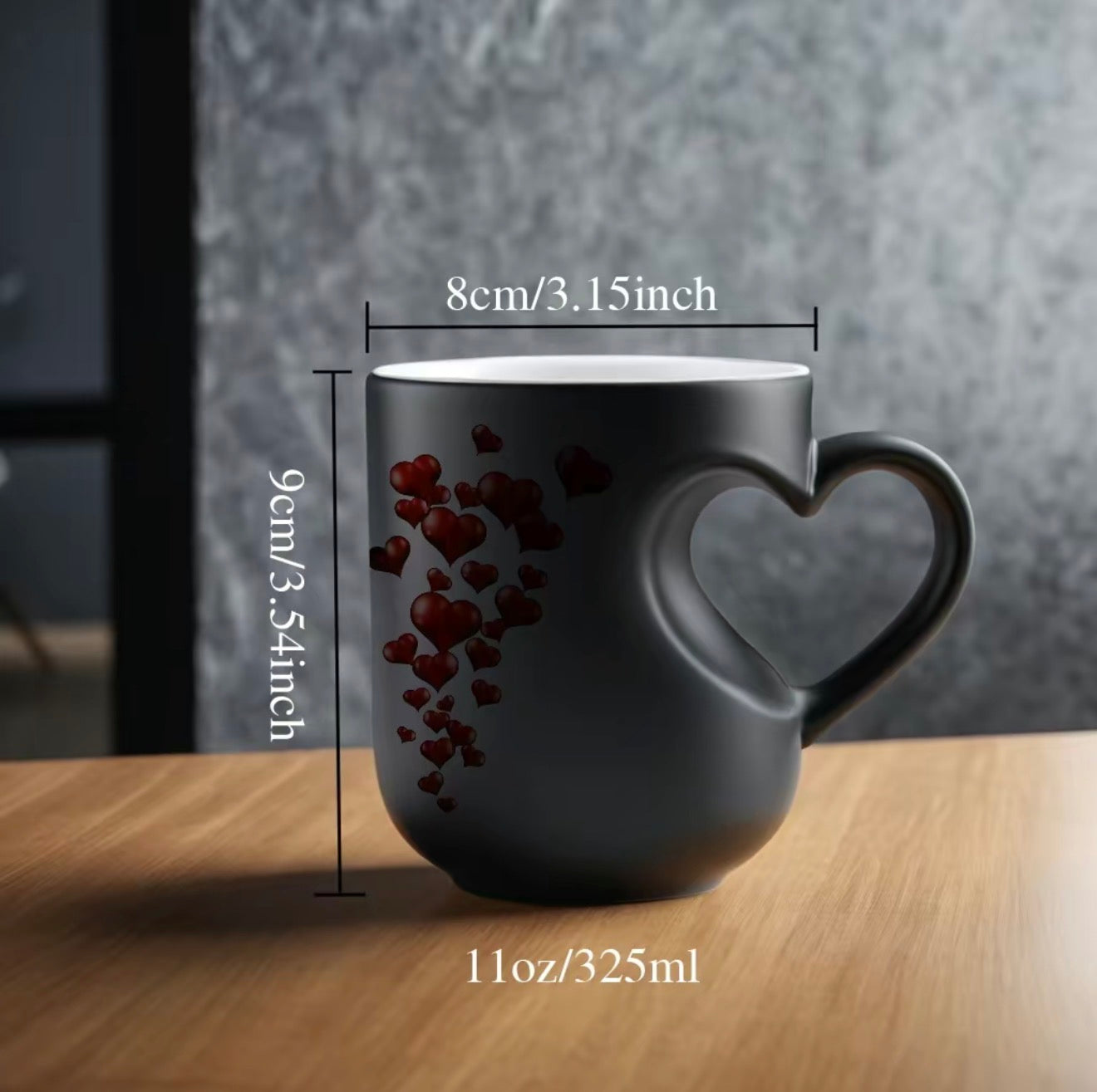 LoveReveal Color-Change Heart Mug