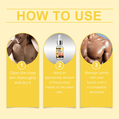 South Month Men's Chest Care Essential Oil, Chest Firming And Lifting Nourishing Skin Elasticity Care Oil