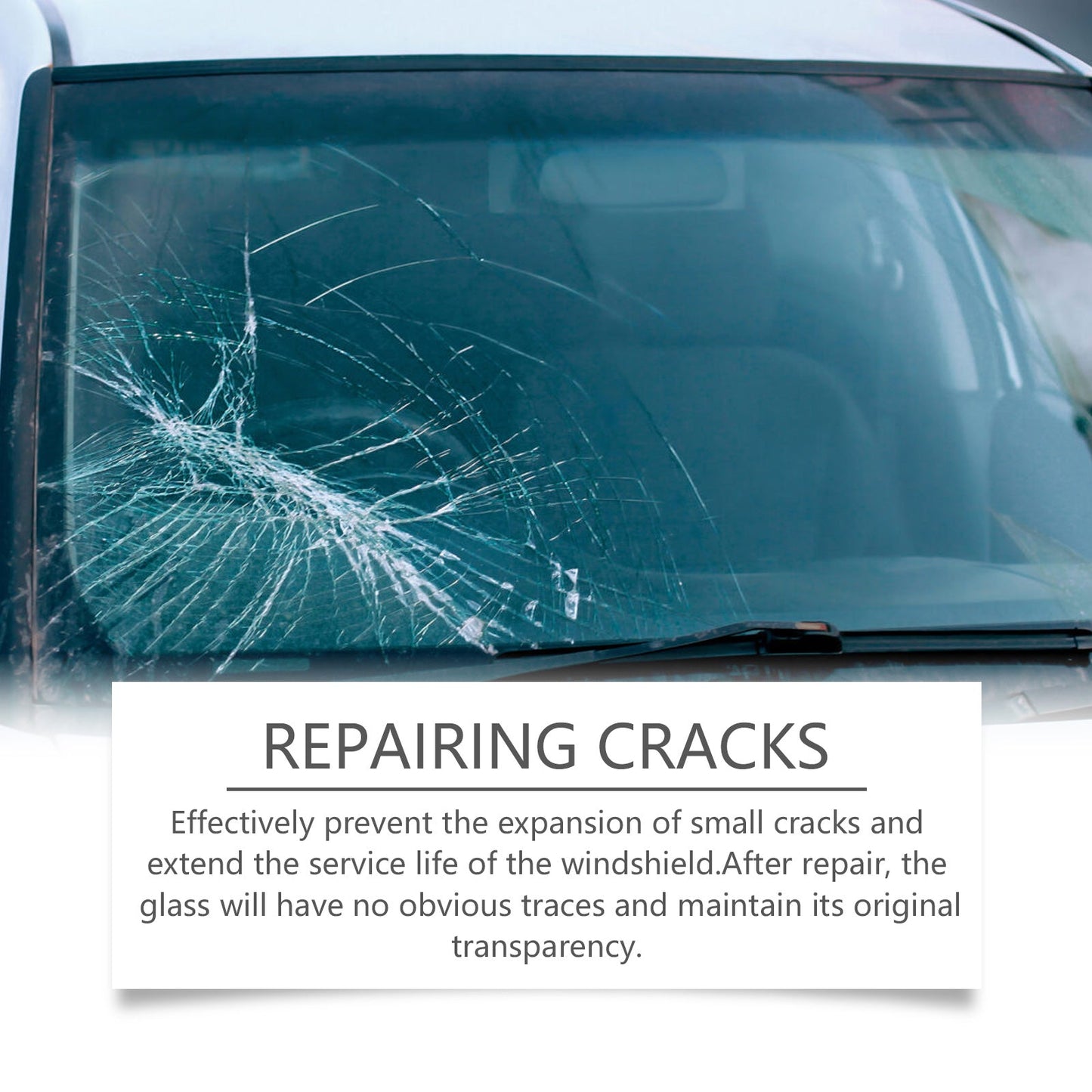 Car Windshield Repair Fluid Set, Car Front Windshield Repair Cracks Clear Vision