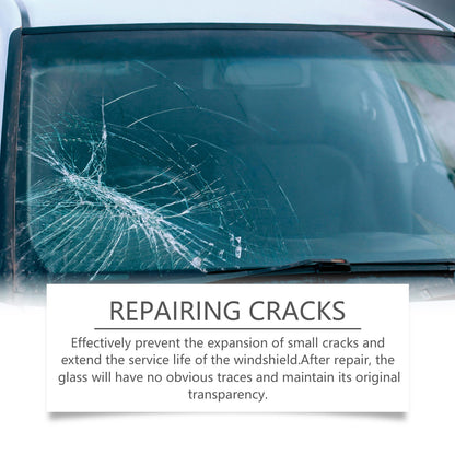 Car Windshield Repair Fluid Set, Car Front Windshield Repair Cracks Clear Vision