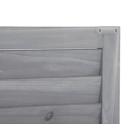 Wooden Garden Shed 3-tier Patio Storage Cabinet Outdoor Organizer Wooden Lockers with Fir Wood (Gray Wood Color -Shutter Design)